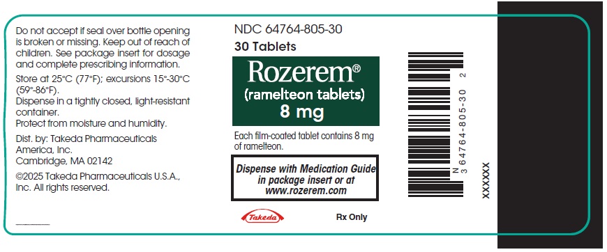 PRINCIPAL DISPLAY PANEL - 8 mg Bottle Label