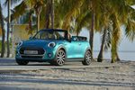 2015 MINI Cooper Convertible. Caribbean Aqua metallic. 
