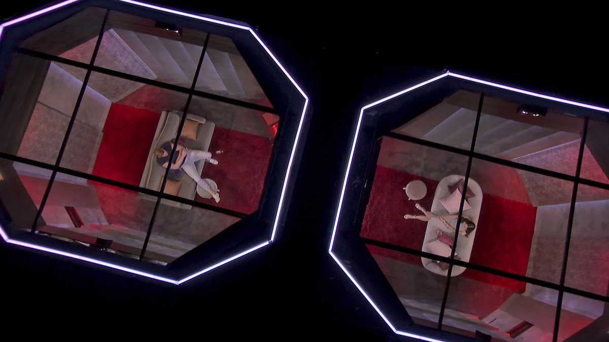 A view of the pods from above