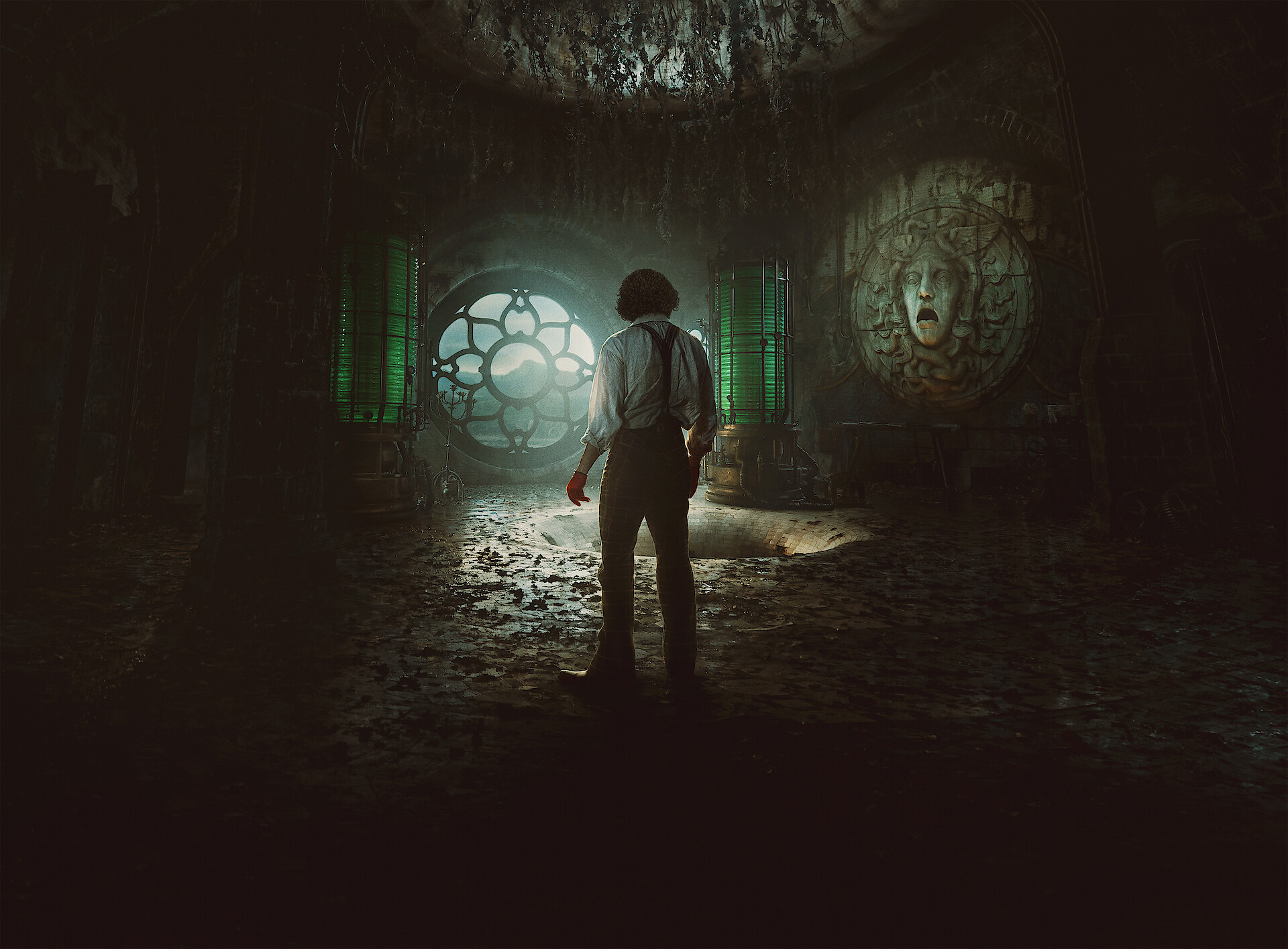 Frankenstein key art - Oscar Isaac as Dr. Frankenstein in 'Frankenstein' 