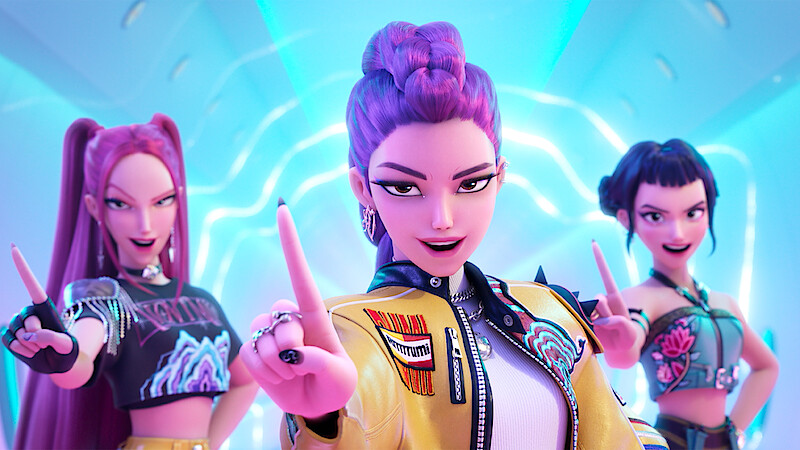 Mira, Rumi, and Zoey in 'KPop Demon Hunters'