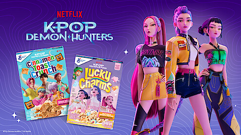 'K-Ppp Demon Hunters' Cinnamon Toast Crunch and Lucky Charms