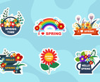 Beautiful Floral Spring Sticker Set