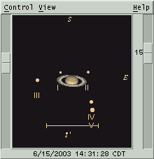 Saturn and its moons