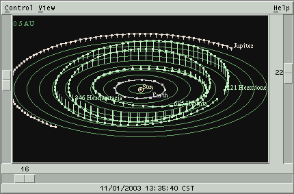 Solar system view