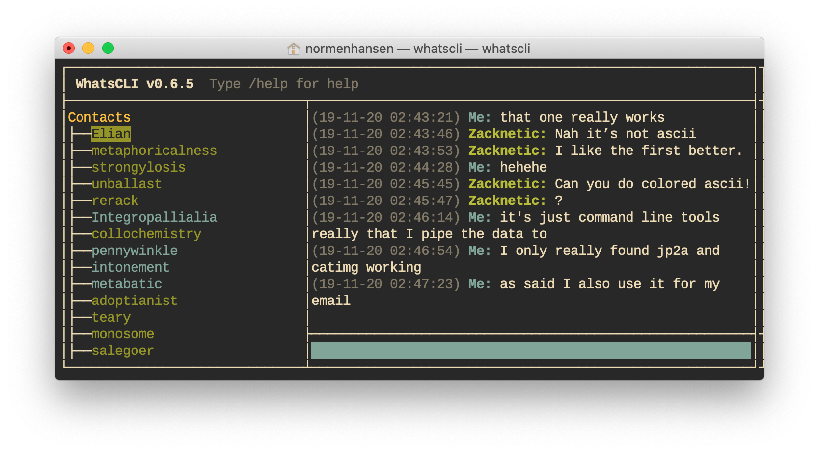 whatscli-screenshot