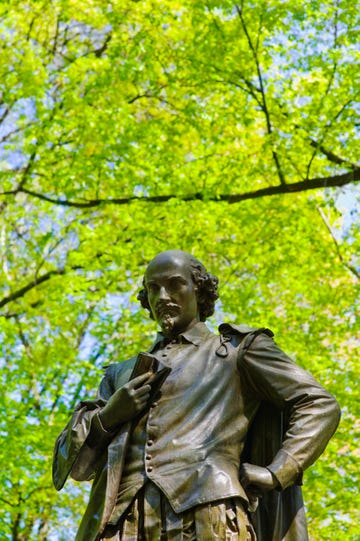 statue of shakespeare in central park