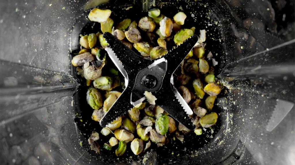 nuts in a blender