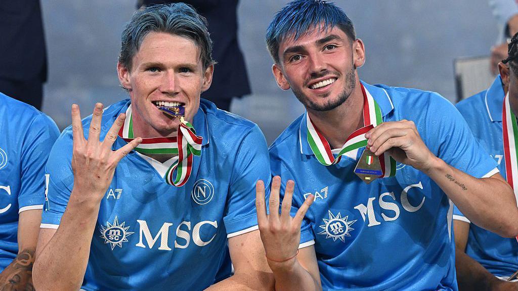 Scott McTominay and Billy Gilmour celebrate