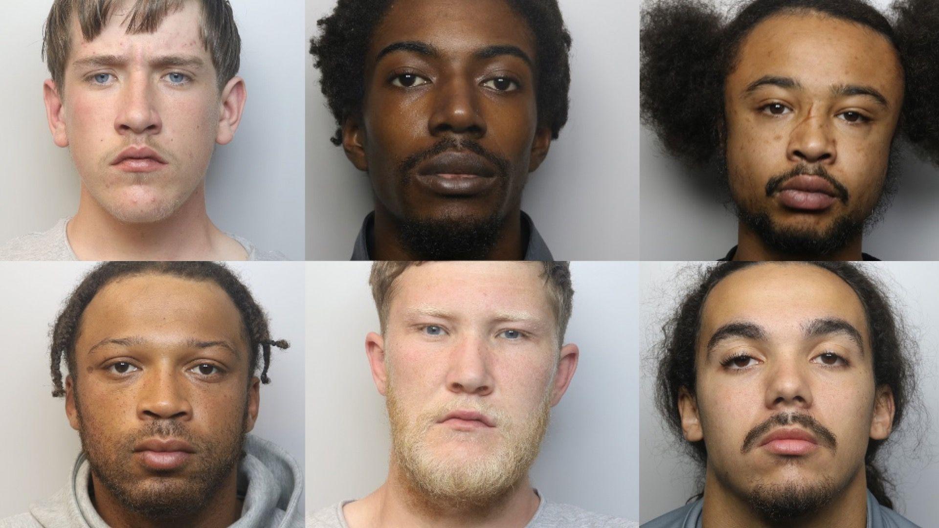 Mugshots of people found guilty