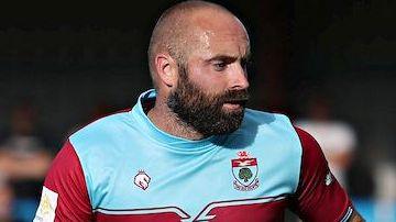 Danny Holmes in action for Colwyn Bay