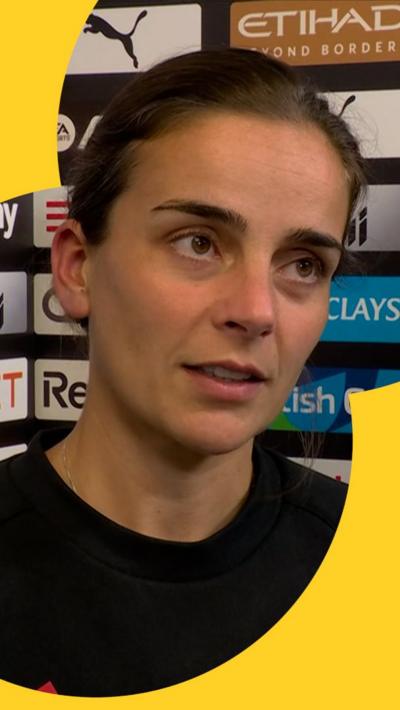 Renée Slegers in post match 