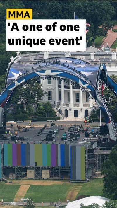 UFC president Dana White tells BBC Sport that the opportunity to host an UFC event at the White House is 'one of one'.