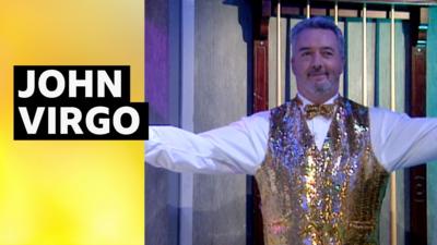 John Virgo in glittery waistcoat