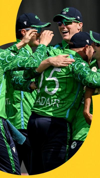 Ireland men celebrate win