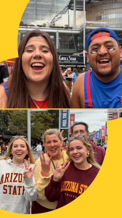 College football fans at Wembley Stadium