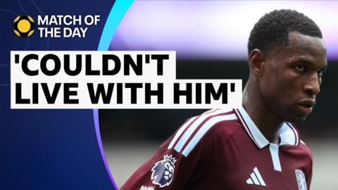 Nicolas Jackson playing for Aston Villa 