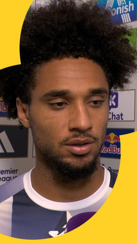 Kevin Schade looks dejected in his post-match interview 