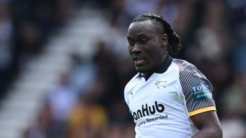 David Ozoh in action for Derby County