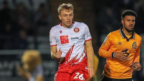 Eli King in action for Stevenage