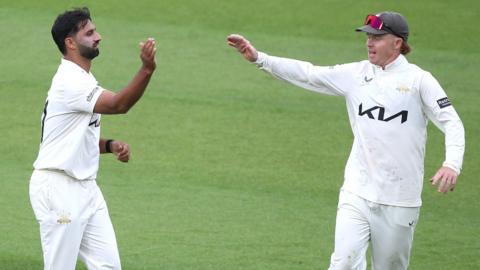 Auqib Nabi and Ollie Pope