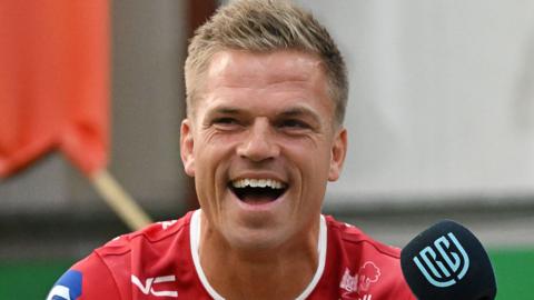 Gareth Anscombe laughing