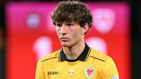Wales forward Lewis Koumas