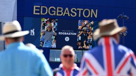 Cricket fans at Edgbaston