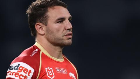 Sean O'Sullivan in action for Dolphins in NRL