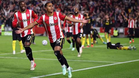 Brentford celebrate