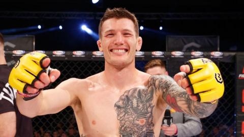Ieuan Davies celebrates after a win