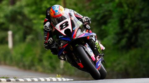 Davey Todd in road racing action