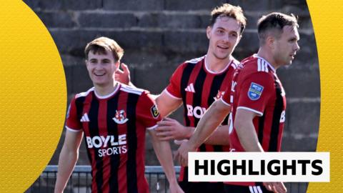 Owen Wardell celebrating scoring 