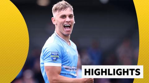 Igor Rutkowski celebrates his goal