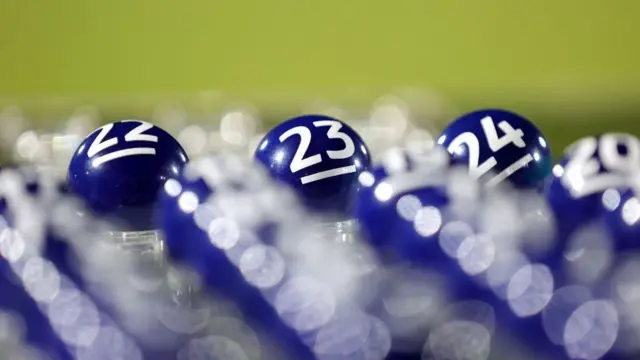 The balls are placed ready for the draw