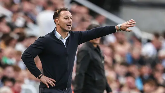 Matthias Jaissle pointing on the touchline