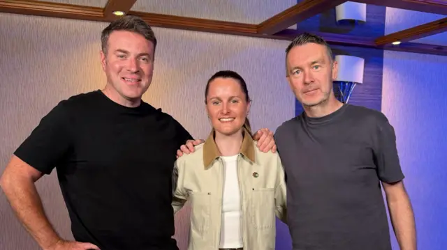 Thomas Niblock, Ciara Mageean and Oisin McConville