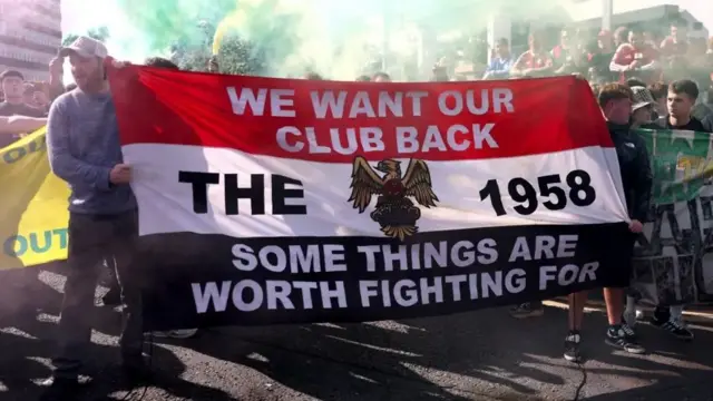 Manchester United fan protest