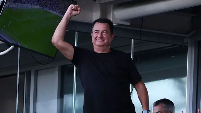 Hull City owner Acun Ilicali waves