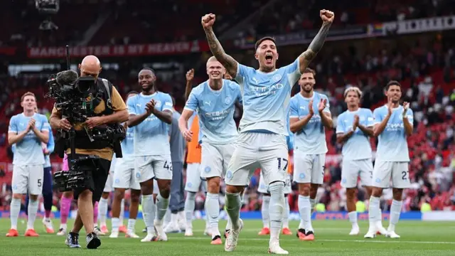 Enzo Fernandez of Manchester City celebrates