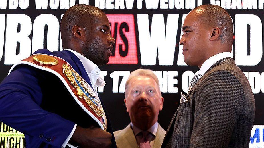 Daniel Dubois faces off with Fabio Wardley