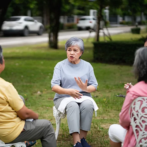 Getty Images Older people may find the strongest benefits in group therapies (Credit: Getty Images)