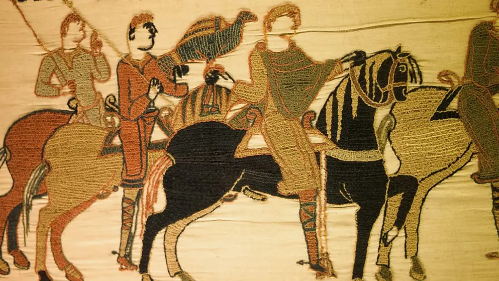 A detail showing soldiers on horseback from the Bayeux Tapestry (Credit: Alamy)