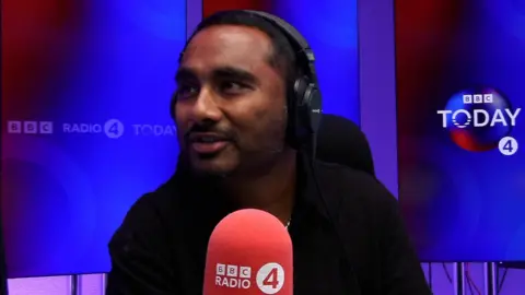 Amol Rajan in the Radio 4 studio