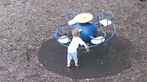 Noah Woods seen in playground