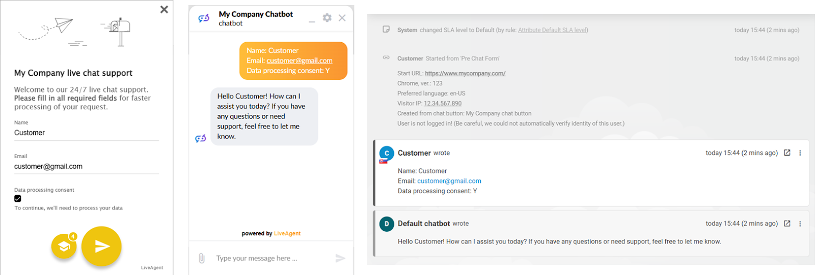 LiveAgent AI Chatbot Preview
