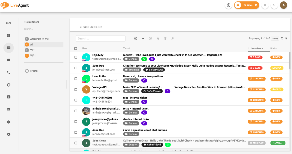 Support ticketing software - LiveAgent