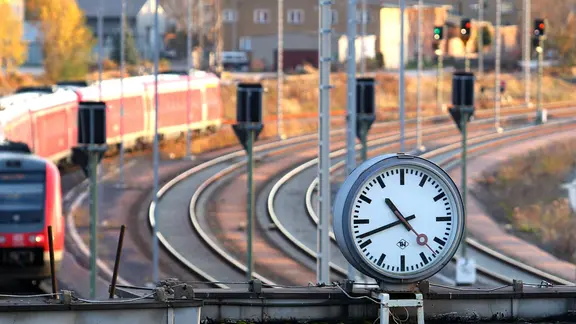Gleise am Hauptbahnhof Gera