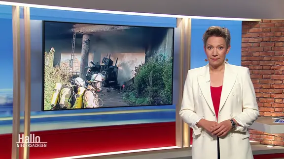 Moderatorin Christina von Saß im Studio