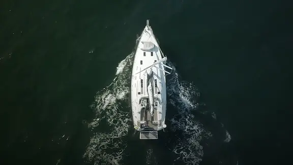 Ein Segelboot auf der Ostsee.